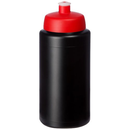 Bouteille promotionnelle 500ml bouchon sport Baseline® noir / Rouge